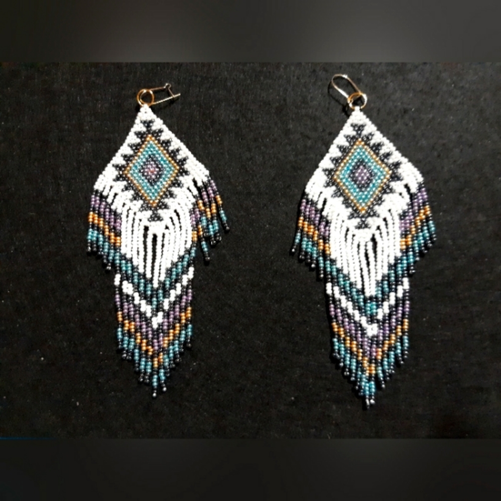 Hand crafted Native American style earrings